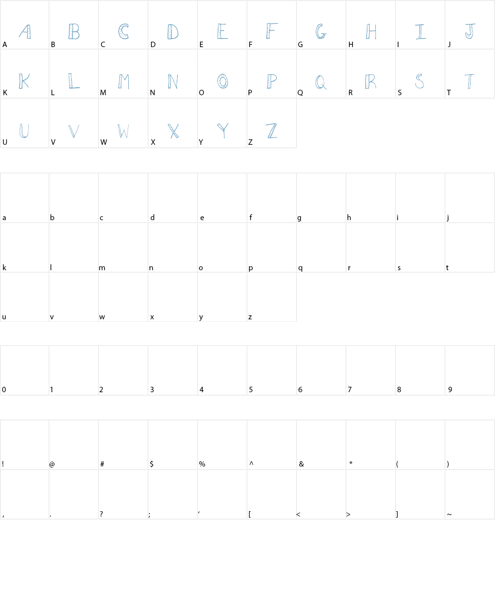 AEZ dots Font Character